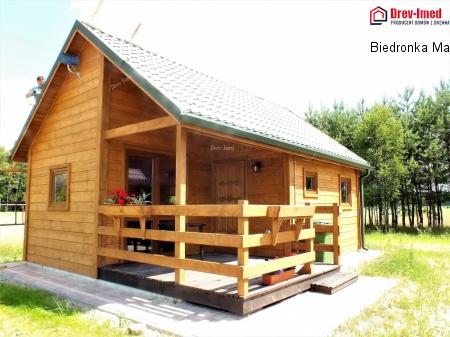 Dom drewniany Biedronka Mała 28m2  + Taras 6m2 