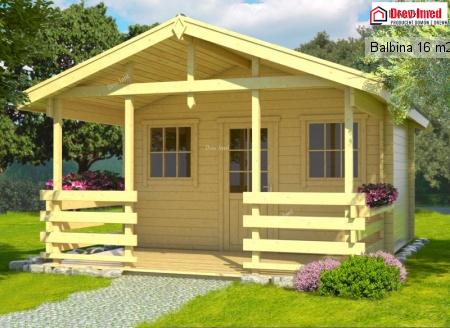 Dom drewniany Balbina 16 m2 + taras 8,8 m2